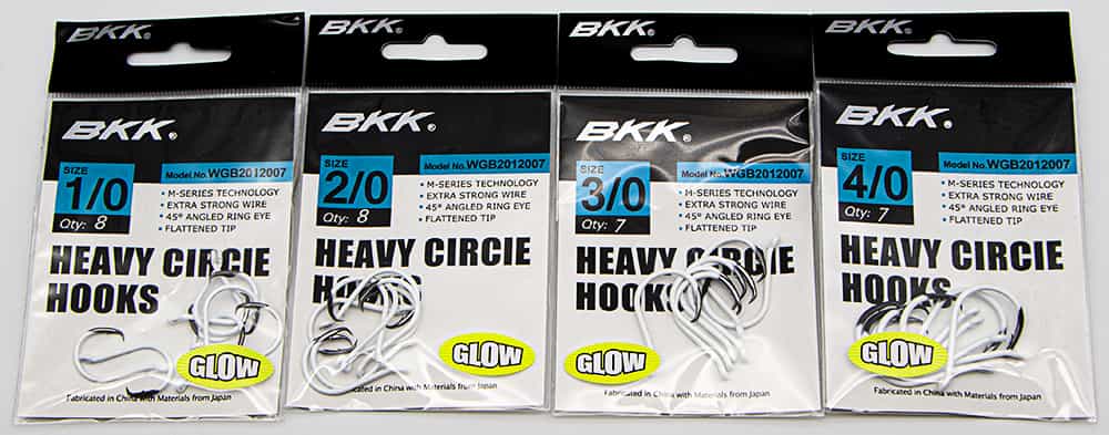 BKK Heavy Circle Hook 25 Pack Glow 6/0