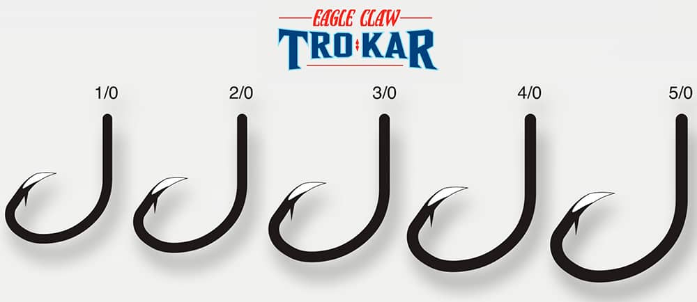 Trokar TK4 Circle Hook from Eagle Claw Sizes 2/0 - 8/0 - Barlow's Tackle