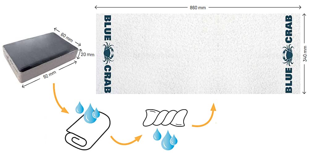 Serviette de pêche Blue Crab