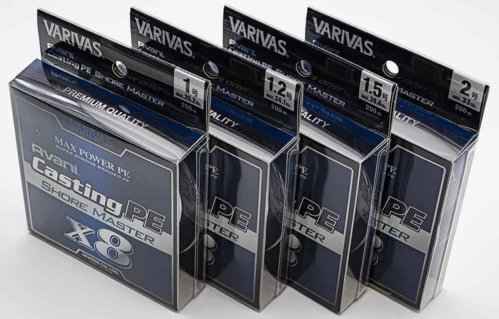 Varivas Avani Casting PE Shore Master X8 Braid