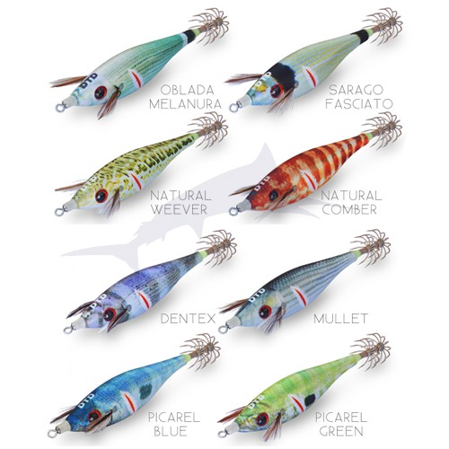 Turlutte DTD Wounded Fish Bukva 1.0 squid lure